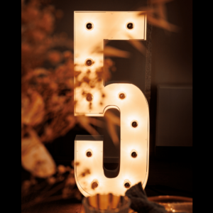 Location Grand Chiffre lumineux 5